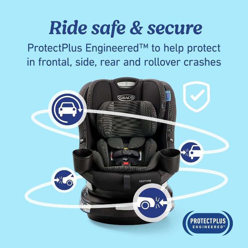 slide 6 of 8, Graco EasyTurn 2-in-1 Convertible Car Seat - Cyran, 1 ct