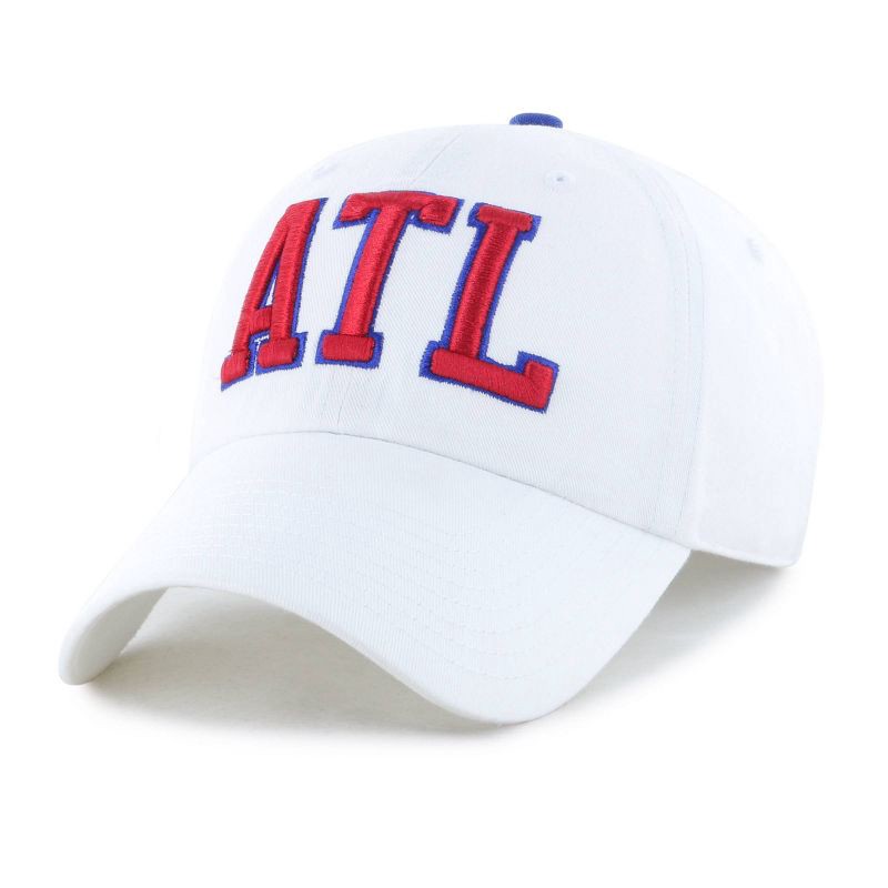 slide 1 of 4, MLB Atlanta Braves White Cooperstown Clique Hat: Cotton Adjustable Baseball Cap, 1 ct