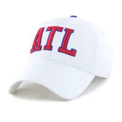 MLB Atlanta Braves White Cooperstown Clique Hat: Cotton Adjustable Baseball Cap