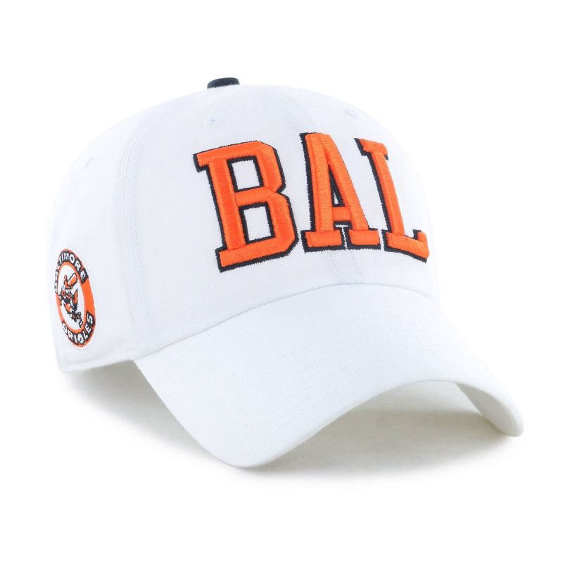 slide 2 of 4, MLB Baltimore Orioles White Cooperstown Clique Hat: Cotton Adjustable Baseball Cap, 1 ct