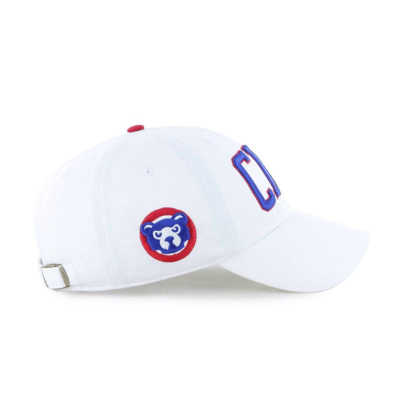 slide 4 of 4, MLB Chicago Cubs White Cooperstown Clique Hat: Adjustable Cotton Baseball Cap, 1 ct