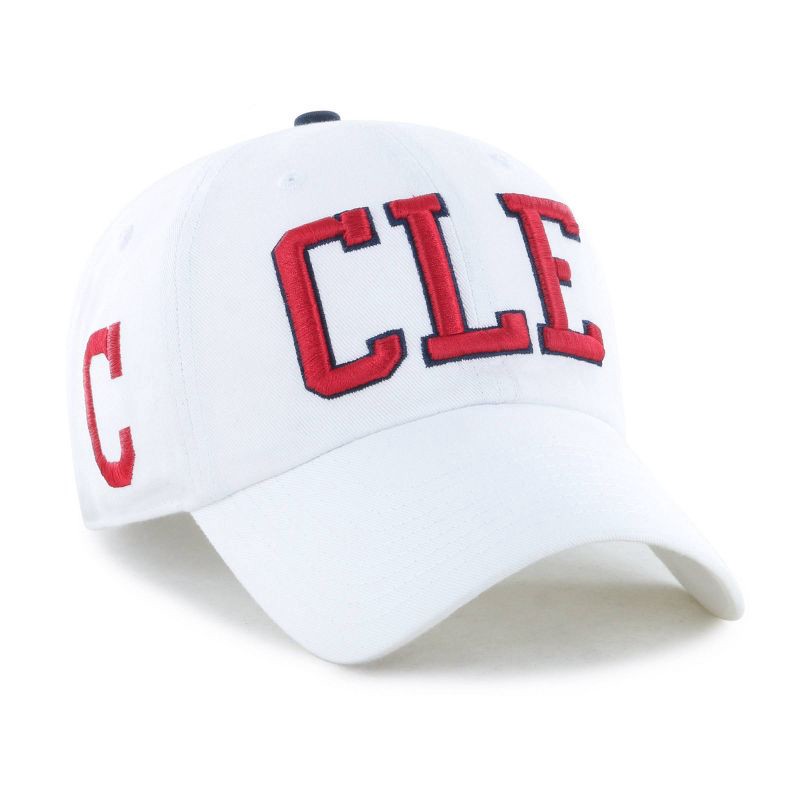 slide 2 of 4, MLB Cleveland Guardians White Cooperstown Clique Hat: Adjustable Cotton Baseball Cap, 1 ct