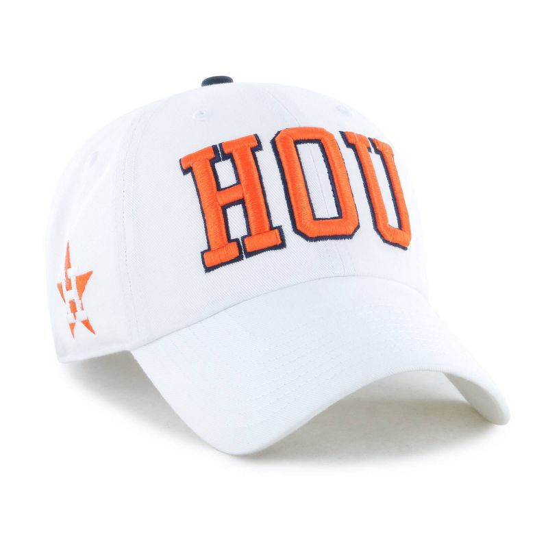 slide 2 of 4, MLB Houston Astros White Cooperstown Clique Hat: Cotton Adjustable Baseball Cap, 1 ct