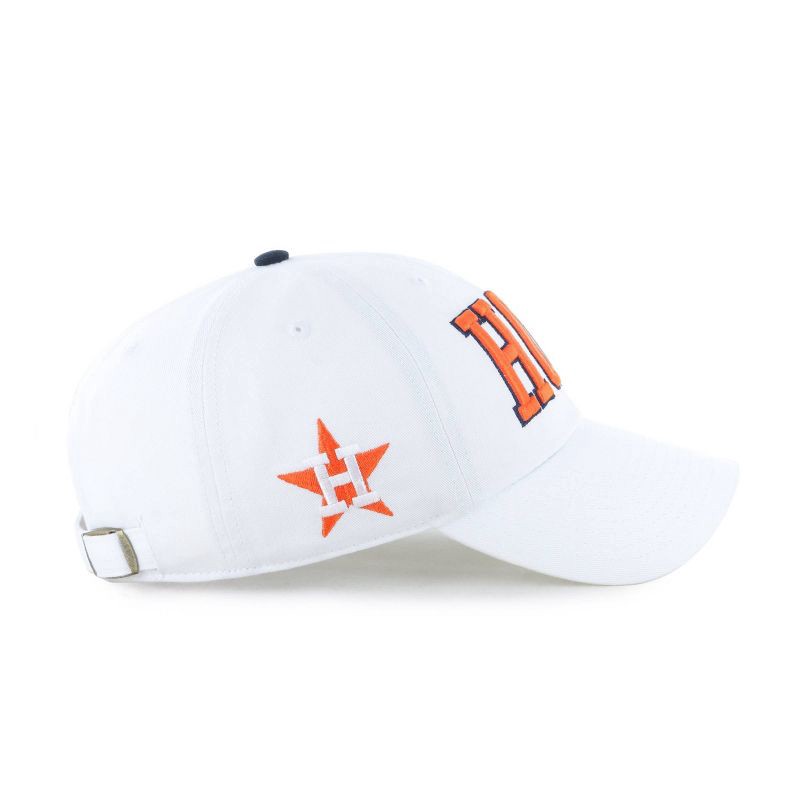 slide 4 of 4, MLB Houston Astros White Cooperstown Clique Hat: Cotton Adjustable Baseball Cap, 1 ct