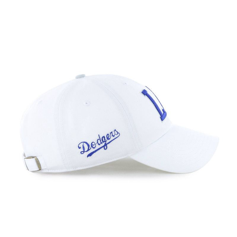 slide 4 of 4, MLB Los Angeles Dodgers White Cooperstown Clique Hat: Cotton Adjustable Baseball Cap, 1 ct