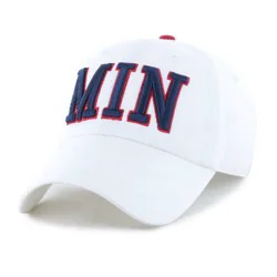 MLB Minnesota Twins White Cooperstown Clique Hat: Adjustable Cotton Baseball Cap