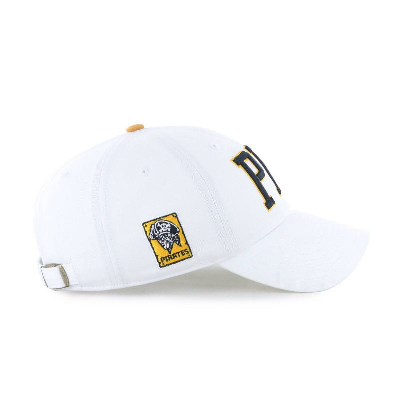 slide 4 of 4, MLB Pittsburgh Pirates White Cooperstown Clique Hat: Adjustable Cotton Baseball Cap, 1 ct