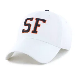 MLB San Francisco Giants White Cooperstown Clique Hat: Adjustable Cotton Baseball Cap