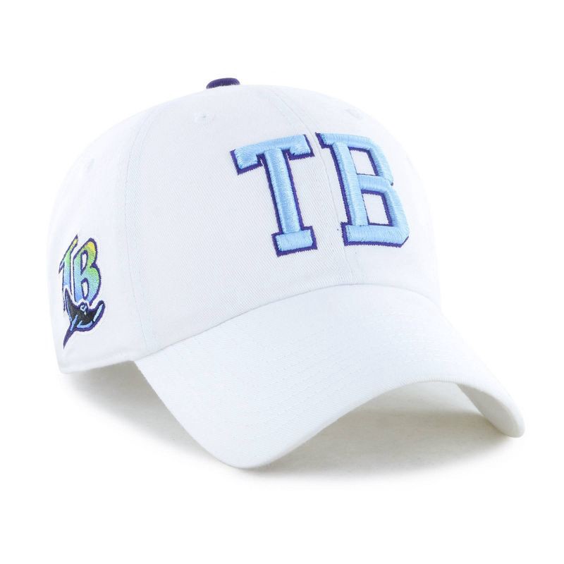 slide 2 of 4, MLB Tampa Bay Rays White Cooperstown Clique Hat: Cotton Adjustable Baseball Cap, 1 ct