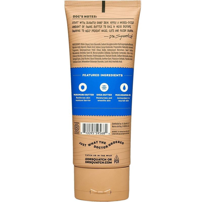 slide 2 of 8, DR. SQUATCH Men's Natural Shave Butter - Fresh Falls - 6 fl oz, 6 fl oz