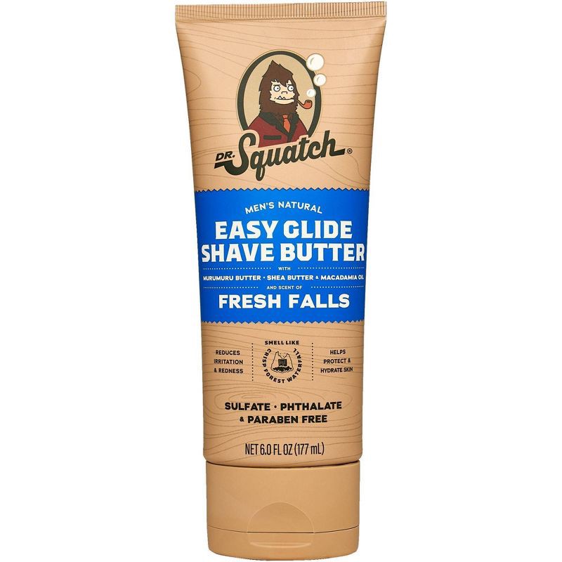 slide 1 of 8, DR. SQUATCH Men's Natural Shave Butter - Fresh Falls - 6 fl oz, 6 fl oz