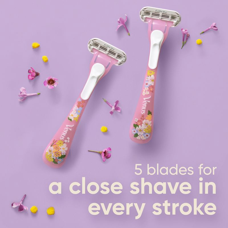 slide 4 of 5, Rifle Paper Co. + Venus Women's Disposable Razors - 2ct, 2 ct