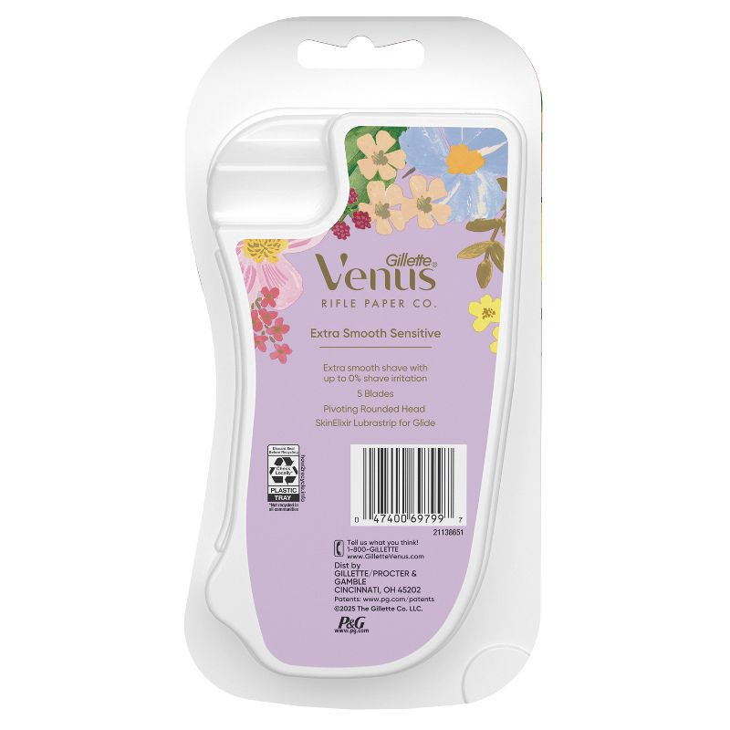 slide 5 of 5, Rifle Paper Co. + Venus Women's Disposable Razors - 2ct, 2 ct