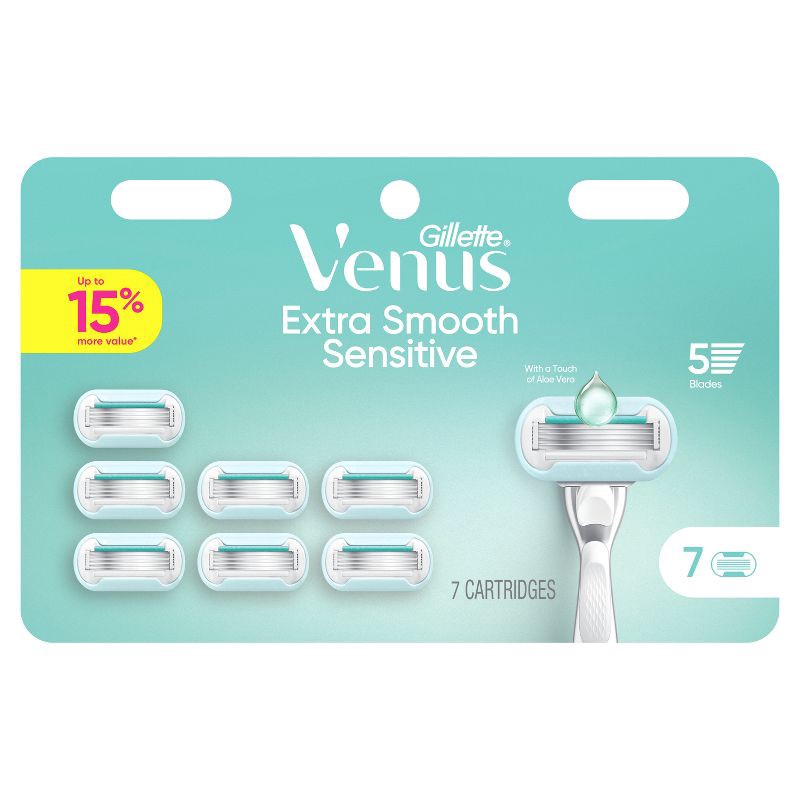 slide 2 of 9, Venus Extra Smooth Sensitive Women's Razor Blade Refills - 7ct, 7 ct