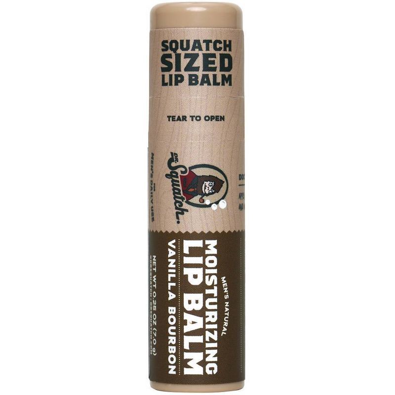slide 1 of 10, DR. SQUATCH Men's Natural Lip Balm - Vanilla Bourbon - 0.25oz, 0.25 oz
