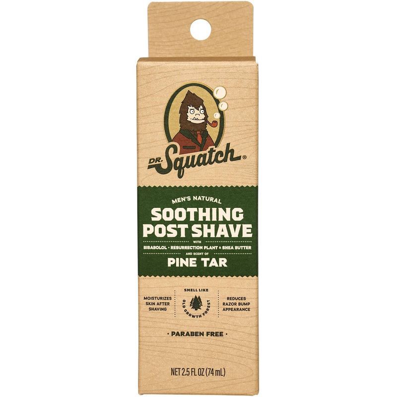 slide 5 of 6, DR. SQUATCH Men's Natural Soothing Post Shave - Pine Tar - 2.5 fl oz, 2.5 fl oz