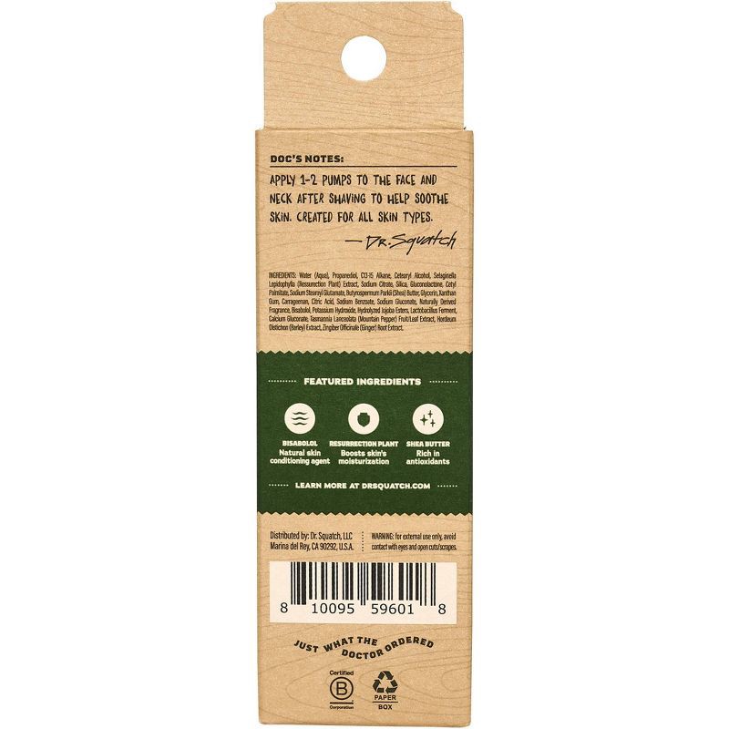 slide 6 of 6, DR. SQUATCH Men's Natural Soothing Post Shave - Pine Tar - 2.5 fl oz, 2.5 fl oz
