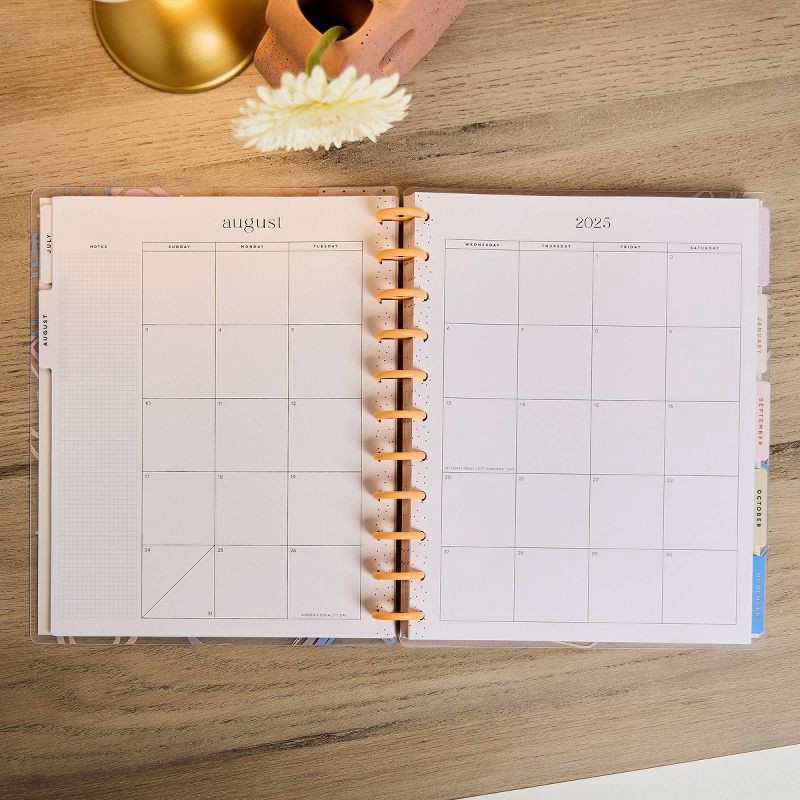 slide 21 of 25, Happy Brands July 2025 - June 2026 Weekly/Monthly Planner 10.12"x11.5" Multicolor Sunday Brunch, Teacher Supplies, 1 ct