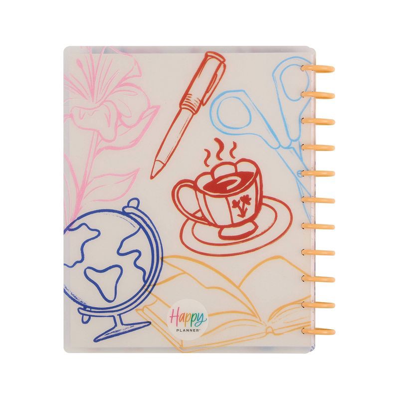 slide 6 of 25, Happy Brands July 2025 - June 2026 Weekly/Monthly Planner 10.12"x11.5" Multicolor Sunday Brunch, Teacher Supplies, 1 ct