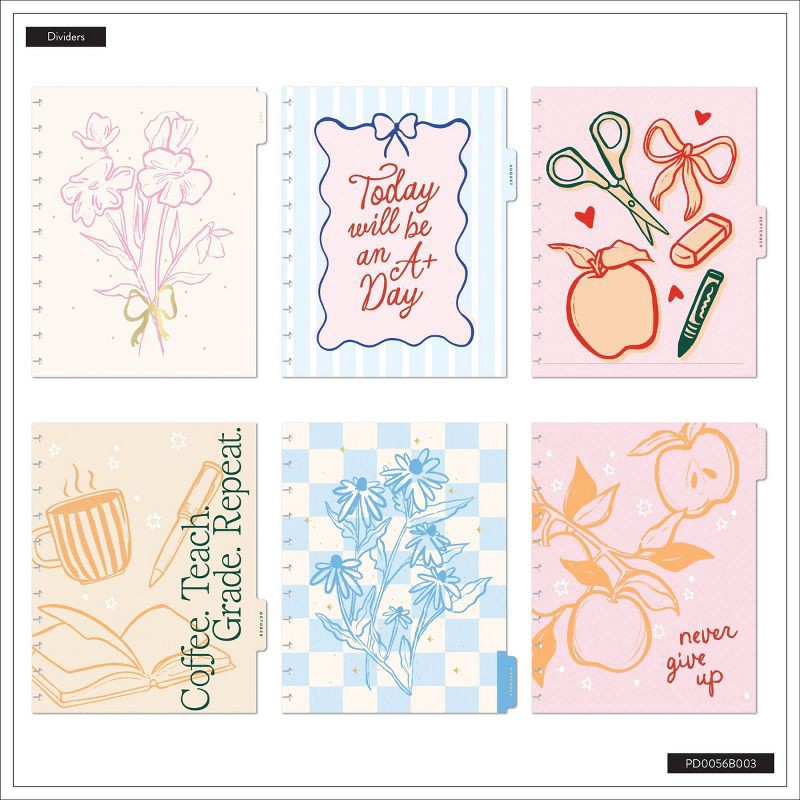 slide 7 of 25, Happy Brands July 2025 - June 2026 Weekly/Monthly Planner 10.12"x11.5" Multicolor Sunday Brunch, Teacher Supplies, 1 ct