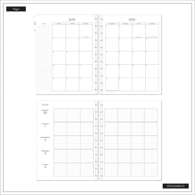 slide 10 of 25, Happy Brands July 2025 - June 2026 Weekly/Monthly Planner 10.12"x11.5" Multicolor Sunday Brunch, Teacher Supplies, 1 ct
