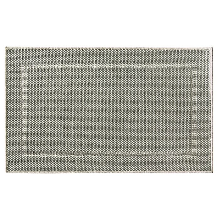 slide 1 of 3, Bacova Woven Natural Framed Ridges Accent Rug - Grey, 20 in x 33 in