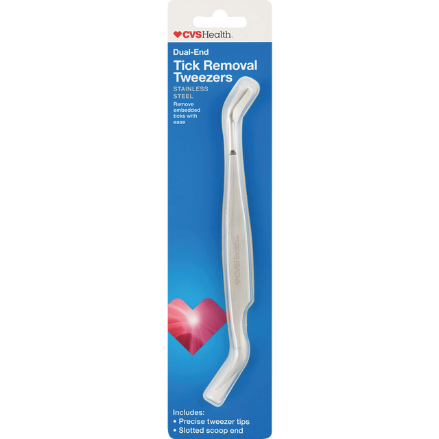 slide 1 of 1, CVS Health Dual End Tick Remvl Twzer, 1 ct