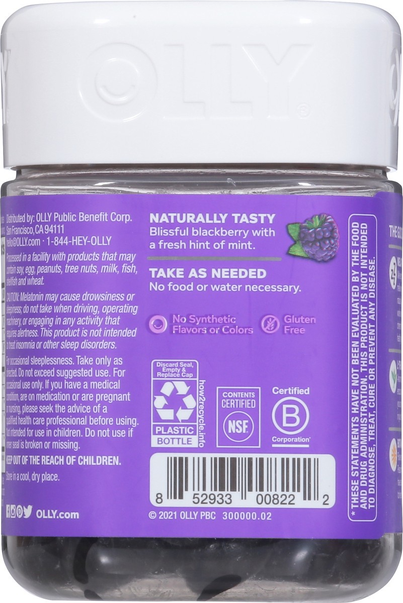 slide 5 of 9, Olly Blackberry Zen Sleep 50 Gummies, 50 ct