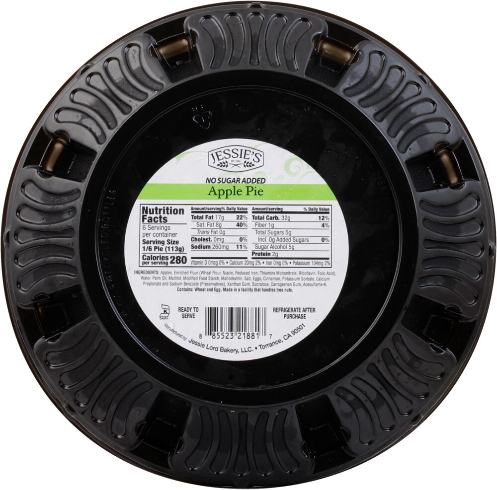 slide 2 of 2, Jessie Lord Pie No Sugar Added Apple PIe, 24 oz