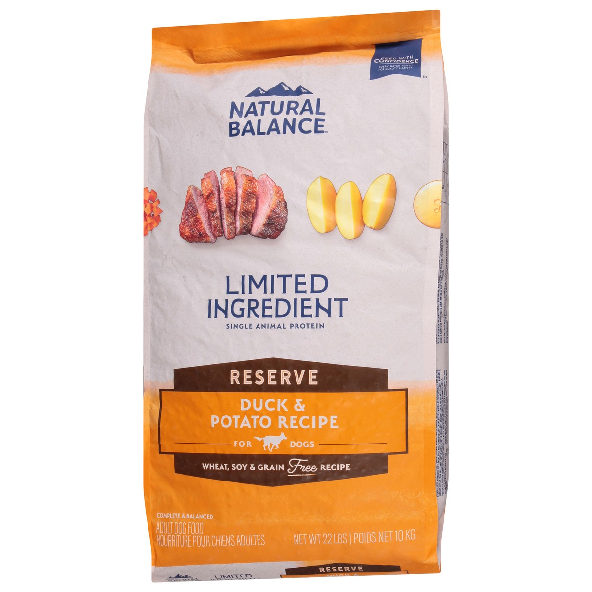 slide 12 of 15, Natural Balance Limited Ingredient Adult Reserve Duck & Potato Recipe Dog Food 22 lb, 22 lb