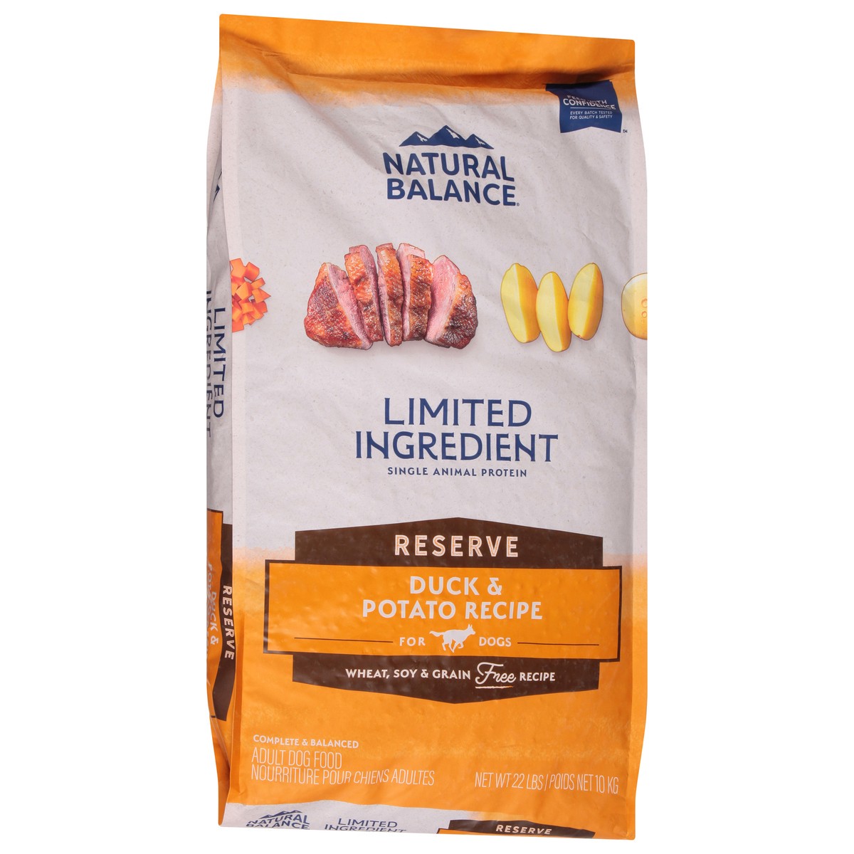 slide 9 of 15, Natural Balance Limited Ingredient Adult Reserve Duck & Potato Recipe Dog Food 22 lb, 22 lb