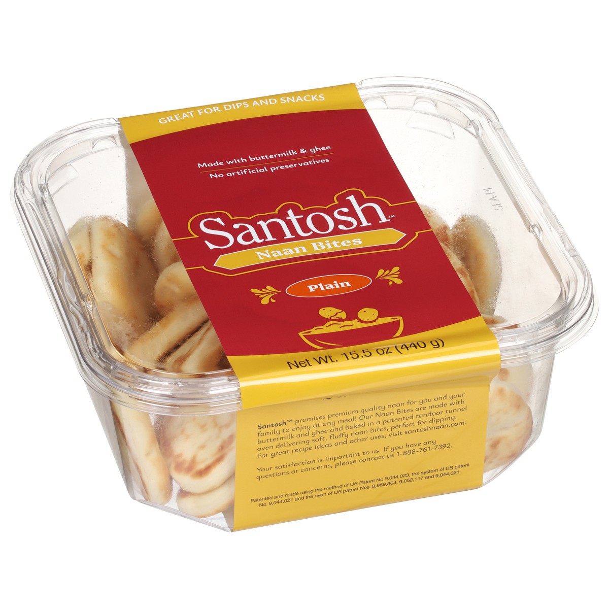 slide 7 of 14, Santosh Naan Bites, 15.5 oz