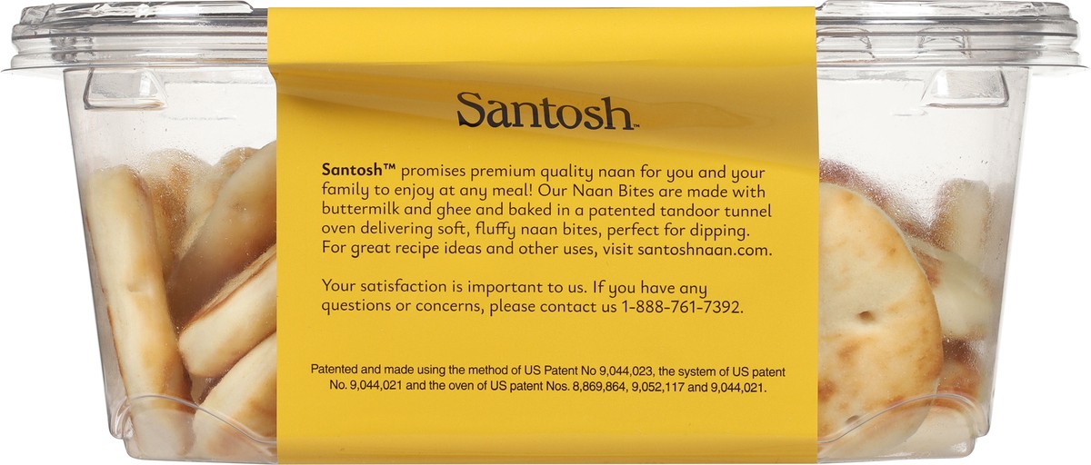 slide 8 of 14, Santosh Naan Bites, 15.5 oz