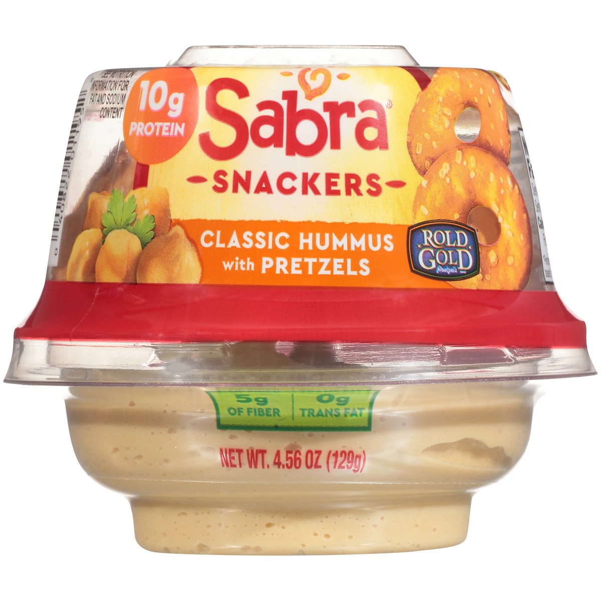 slide 5 of 7, Sabra Classic Hummus with Pretzels 4.56 Ounce Plastic Cup, 4.56 oz