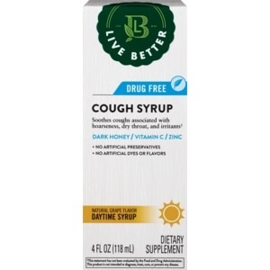 slide 1 of 1, Live Better Adult Cough & Throat Relief Daytime, 4 oz