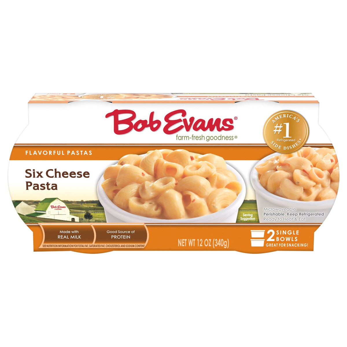 slide 1 of 12, Bob Evans Six Cheese Pasta 12 oz, 2 ct