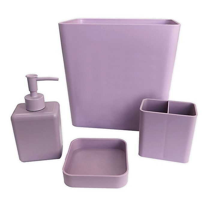 slide 1 of 1, Simply Essential Bath Accessory Bundle Set - Lavender, 4 ct