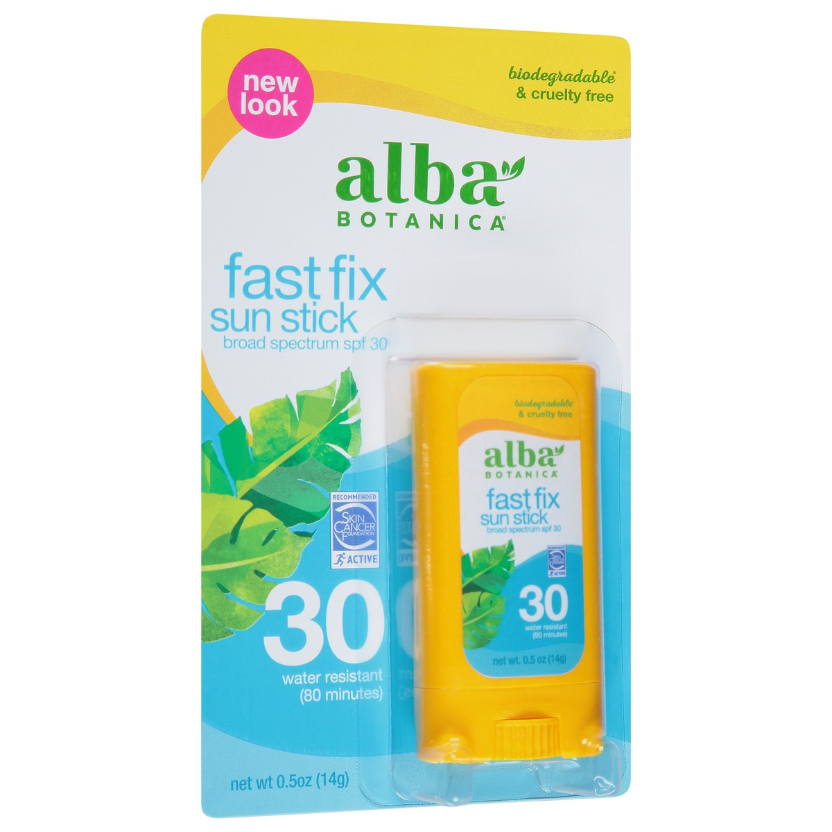 slide 2 of 8, Alba Botanica Fast Fix Sun Stick SPF 30, 0.5 oz