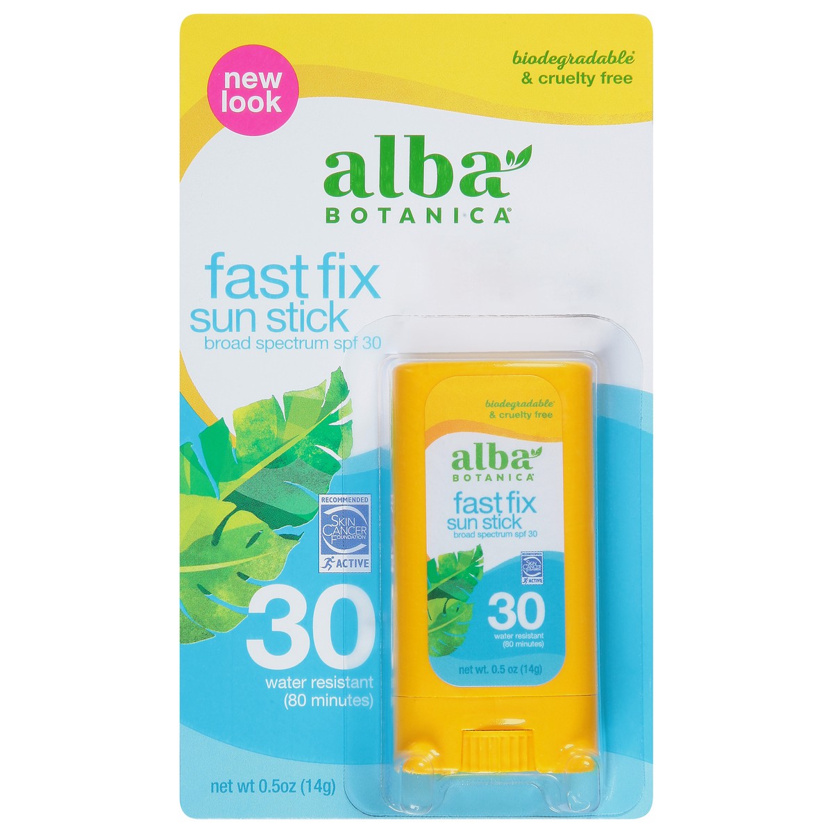 slide 1 of 8, Alba Botanica Fast Fix Sun Stick SPF 30, 0.5 oz