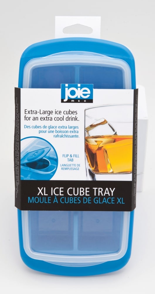 slide 1 of 1, Joie Extra-Large Ice Cube Tray With Lid - Transparent/Blue, 1 ct