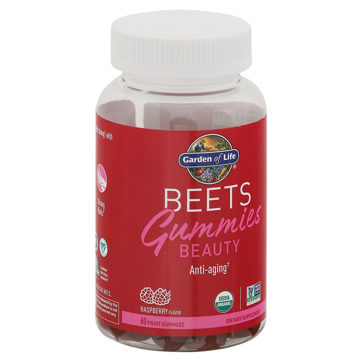 slide 10 of 12, Garden of Life Beauty Raspberry Flavor Beets 60 Gummies, 1 ct