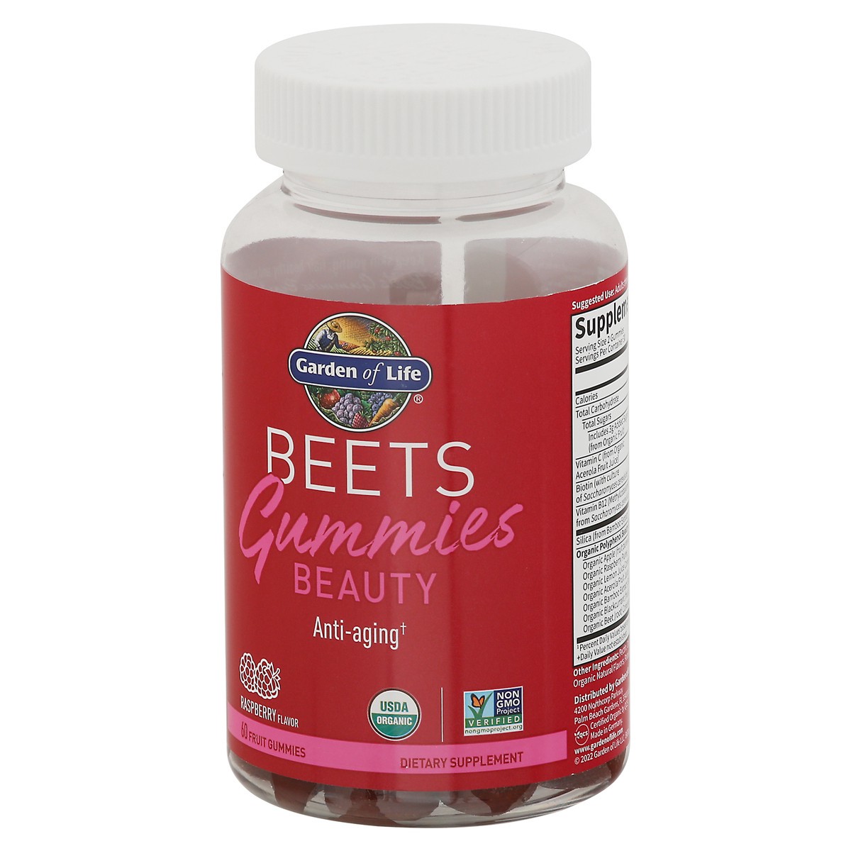 slide 12 of 12, Garden of Life Beauty Raspberry Flavor Beets 60 Gummies, 1 ct