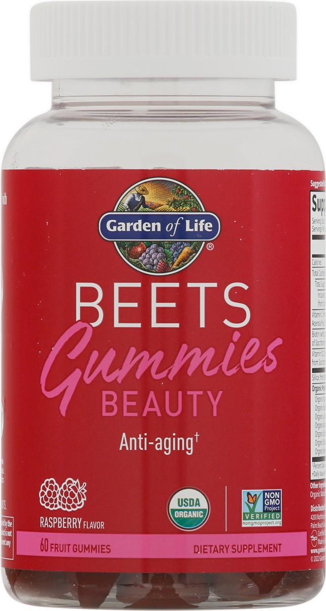 slide 8 of 12, Garden of Life Beauty Raspberry Flavor Beets 60 Gummies, 1 ct