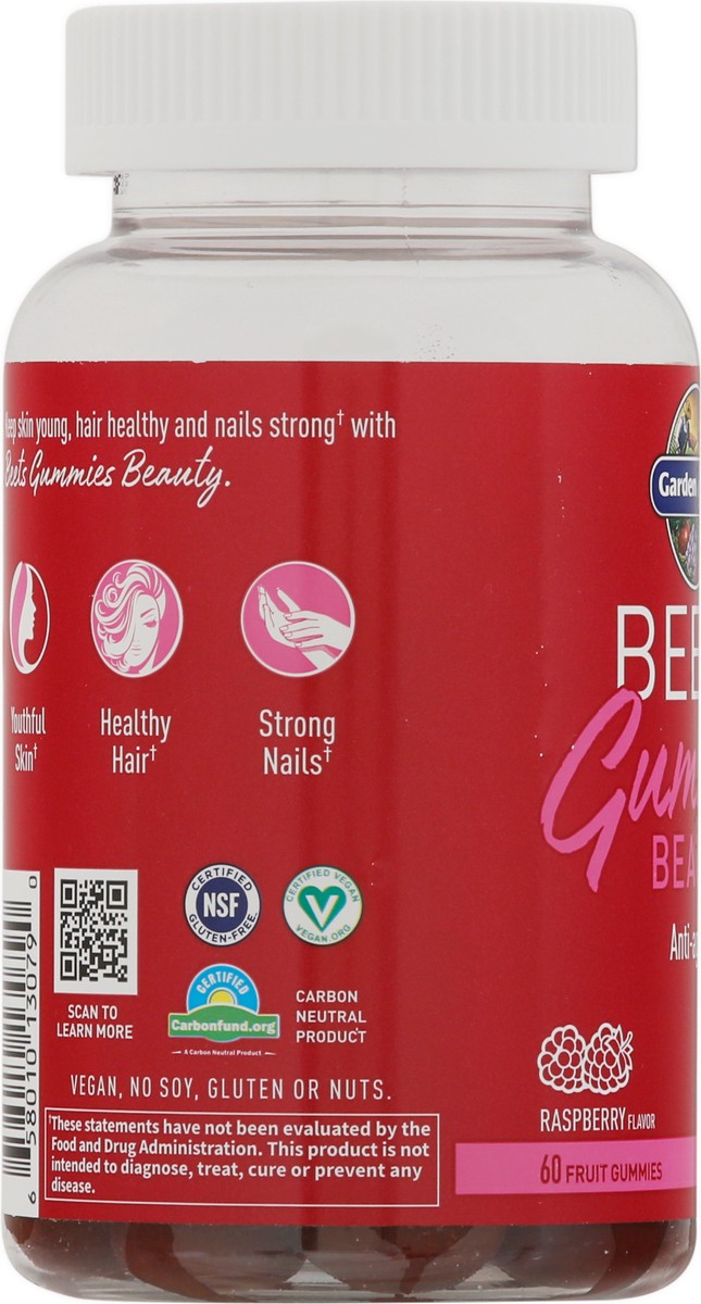 slide 4 of 12, Garden of Life Beauty Raspberry Flavor Beets 60 Gummies, 1 ct