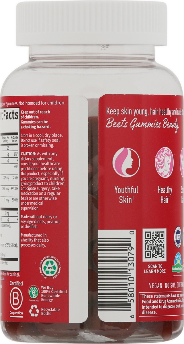 slide 3 of 12, Garden of Life Beauty Raspberry Flavor Beets 60 Gummies, 1 ct