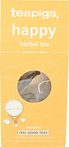 slide 1 of 1, teapigs Tea Herbal Happy Organic, 15 ct