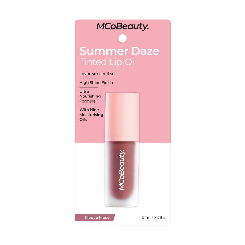 slide 10 of 10, MCoBeauty Summer Daze Tinted Lip Oil - Mauve Muse - 0.17oz, 0.17 oz