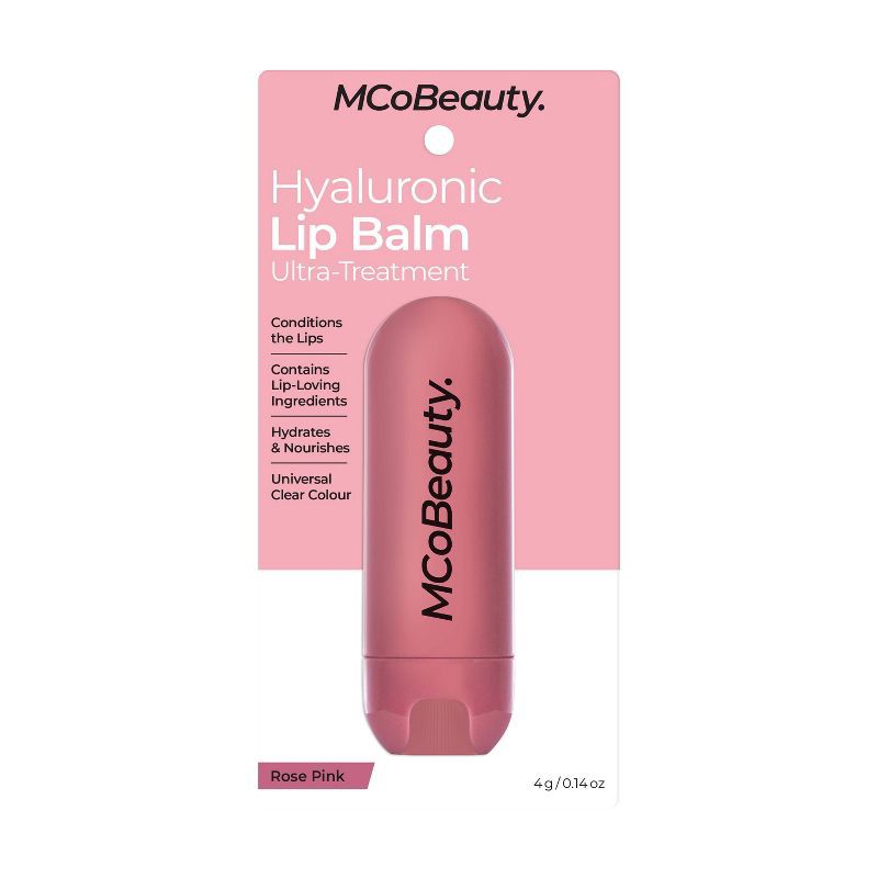 slide 11 of 11, MCoBeauty Hyaluronic Lip Balm - Rose Pink - 0.14 fl oz, 0.14 fl oz