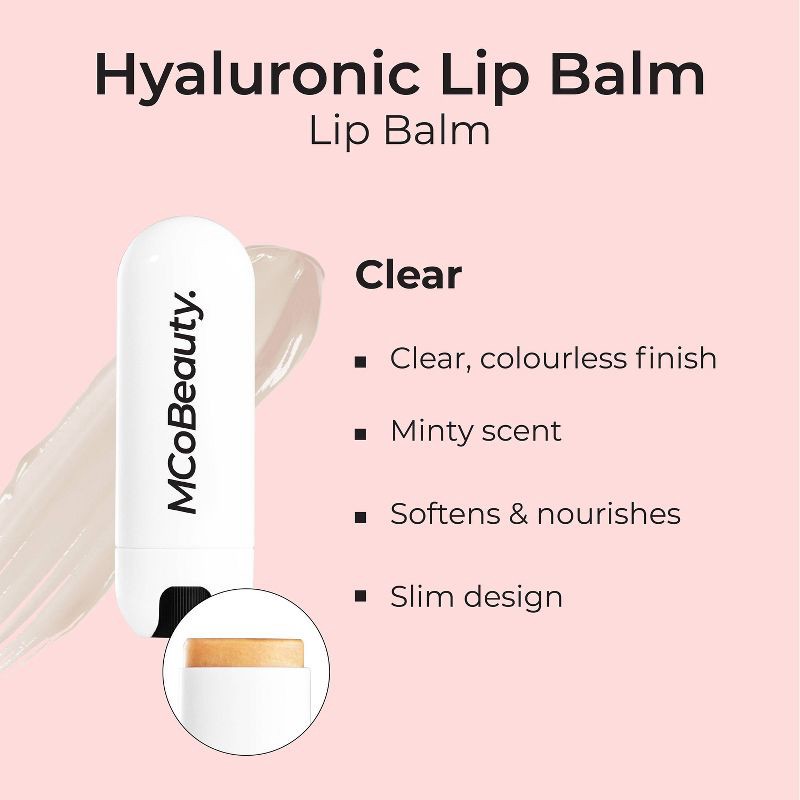 slide 7 of 11, MCoBeauty Hyaluronic Lip Balm - Clear - 0.14 fl oz, 0.14 fl oz