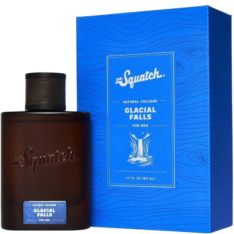 slide 4 of 9, DR. SQUATCH Men's Natural Glacial Falls Cologne - 1.7 fl oz, 1.7 fl oz